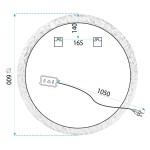 Tutumi - Zrcadlo LED 60cm YH-3562 HOM-01502
