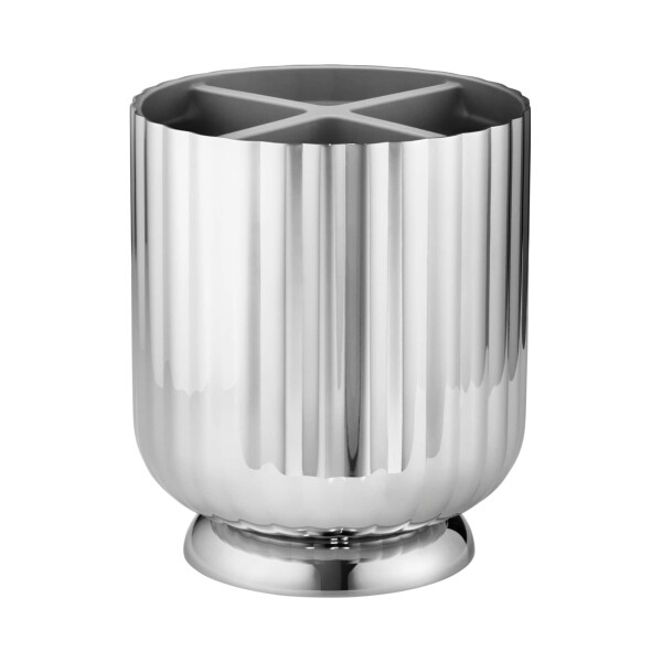 Georg Jensen Nerezový stojánek na příbory Bernadotte, stříbrná barva, kov