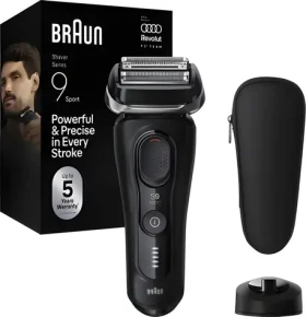 Braun Series 9 Sport 9110s černá / Holicí strojek / Pánský / Jezdec / nabíjecí kabel (473699)