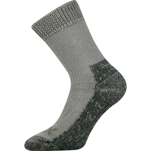 VOXX Ponožky zimní thermo ALPIN z merino vlny SVĚTLE ŠEDÉ 35-38 105631
