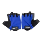 HEAD Fitness rukavice XL černo-modrá / bezprstá / polstrovaná dlaň / nastavitelné zapínání (HA105-XL)