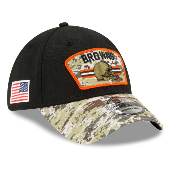 New Era Pánská kšiltovka Cleveland Browns NFL 2021 On-Field Salute to Service 39THIRTY Flex Fit Velikost: M/L