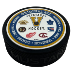 Mustang Puk NHL VINTAGE Textured Hockey puck - Original 6