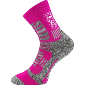 VOXX Ponožky dětské zimní TRACTION vlněné FUXIA 20-24 119523