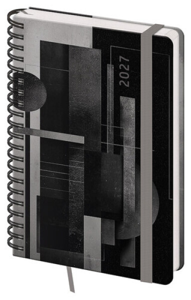 Týdenní diář 2027 A5 Twin s poznámkami Abstract