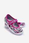 Dětské baleríny Befado 114X521 šedá-růžová 25