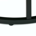 Set 2 ks stolků, MDF deska, dekor staré dřevo, kovová podnož, černý lak