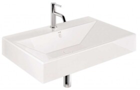 KLUDI - Resa Umyvadlo 81x51 cm, s přepadem, s otvorem pro baterii, lesklá bílá 59WW8143