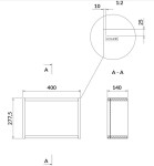 CERSANIT - Modulová otevřená skříňka LARGA 40x27,8 bílá S932-081