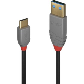 LINDY USB kabel USB 2.0 USB-A zástrčka, USB-C ® zástrčka 0.50 m černá 36885