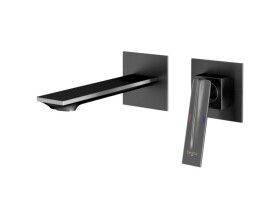 BESCO - Podomítková umyvadlová baterie ASPIRA grafitová BABUASGR