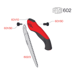 Zavírací pilka FELCO 602, rovná, plátek 16 cm