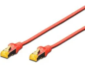 Digitus CAT 6A S/FTP červený / Patch kabel / 10m / AWG 26/7 / LSZH / 500 MHz (DK-1644-A-100/R)