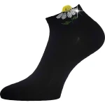 LONKA Ponožky dámské elegantní FLITANA 02 s kamínky ČERNÉ (3 páry) 35-38 126886
