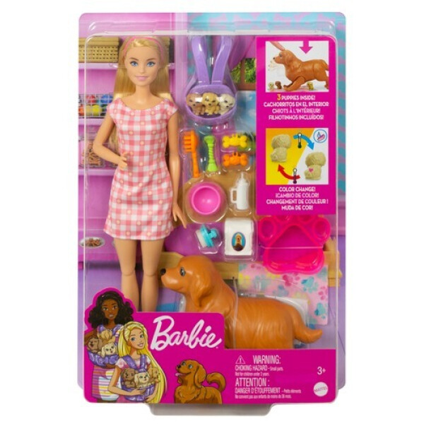 Barbie novorozená štěňátka - Mattel Barbie