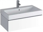 GEBERIT - iCon Umyvadlo 75x49 cm, s přepadem, otvor pro baterii, bílá 124075000