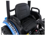 Mamido Dětský elektrický traktor MEGA D68 24V s přívěsem modrý