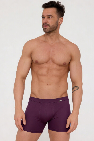 Pánské boxerky Authentic 092 3-5XL víno 4XL
