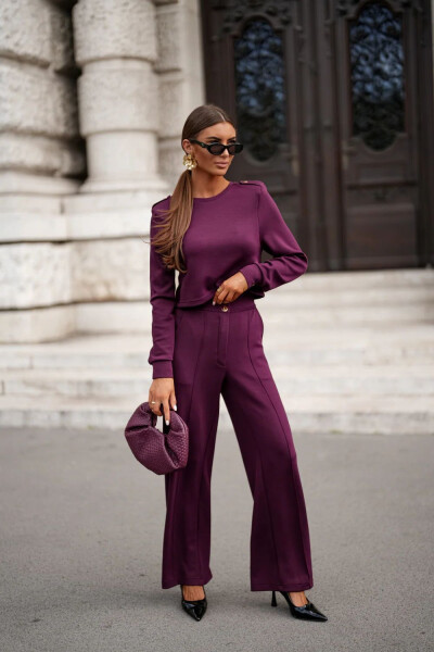 Dámský komplet Carmen Tmavě fialová - LaBalancia tmavě fialová M/L