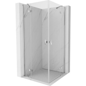 MEXEN/S - Mist H Duo sprchový kout dveře křídlové 95 x 95 cm, transparent, chrom 8A5-095L-095P-01-00