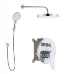 Kielle - Nefia Baterie pod omítku pro 2 spotřebiče, s příslušenstvím a s tělesem, chrom 20627SP10