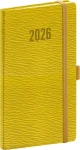 NOTIQUE Kapesní diář Rivoli 2026 žlutozelený / 9 x 15.5 cm (PGD-KAPRI-6007)