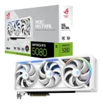 ASUS ROG Astral GeForce RTX 5080 OC White / Grafická karta / 16GB GDDR7 / 256-bit / 2x HDMI + 3x DP / 850W (ROG-ASTRAL-RTX5080-O16G-WHITE)