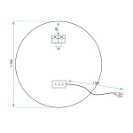 REA - Zrcadlo LED 70cm FFJ70 HOM-02823