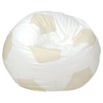 FRONTI Sedací vak - míč 70 cm - bílá + béžová