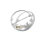 Brož Swarovski Elements Belinda, Bílá/čirá