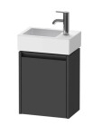 DURAVIT - Ketho.2 Umyvadlová skříňka 44x36x24 cm, 1 dvířka, panty vpravo, grafit mat K25071R49490000