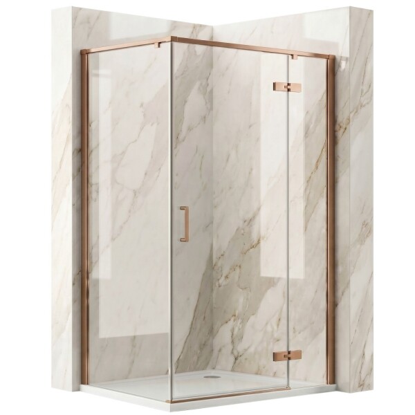 REA - Sprchový kout Bruno 120x90 Brush Copper REA-K3605