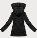 Jednoduchá černá dámská prošívaná bunda v délce k bokům J Style (16M9261-392) odstíny černé 50