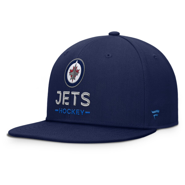 Fanatics Pánská kšiltovka Winnipeg Jets NHL Authentic Pro A/Cap Flat Brim Square Visor Structured Adjustable