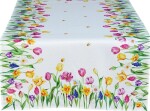 DumDekorace Dekorativní ubrus s jarními květinami Šířka: 140 cm | Délka: 200 cm