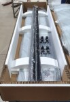 Erga Tucson, sprchový kout s posuvnými dveřmi 70(dveře) x 70(stěna) x 190 cm, 6mm čiré sklo, černý profil, ERG-S02-TUCSON-D070D070-CL-BK