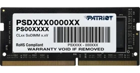 Patriot Signature 8GB 2400MHz / SODIMM / DDR4 / CL17 / Unbuffered / Non-ECC / 1,2V (PSD48G24002S)