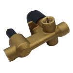 INVENA - Těleso pro podomítkové baterie černé s přepínačem, 35 mm, 2-funkce SC-B1-448-P