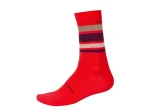 Endura Merino Stripe ponožky Red EU 37-42