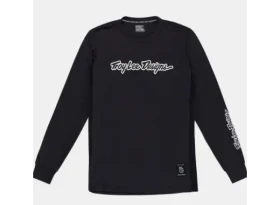 Troy Lee Designs Skyline Ride Tee pánský dres dlouhý rukáv Signature Black vel. L