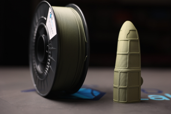 PolyLight 1.0 LW PLA army green filament 1,75 mm 3DLabPrint 1 kg