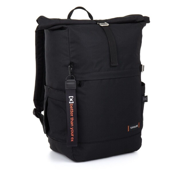 Černý rolltop batoh Topgal EZRA X 26059