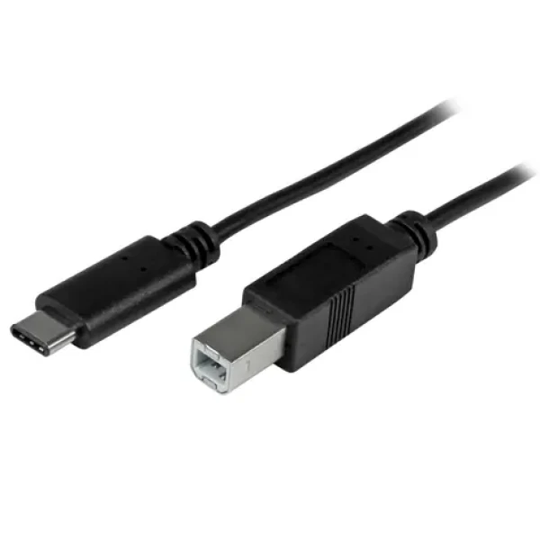 StarTech kabel USB-C na USB-B černá / 480 Mbps / Thunderbolt 3 / 1m (USB2CB1M)
