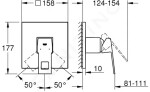 GROHE - Eurocube Sprchová baterie pod omítku, chrom 24061000