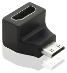 OEM Mini HDMI C (M) - HDMI (F) zahnutá 90° / Redukce (kphdma-28)