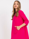 Dámské šaty RV SK 6274.36P Fuchsiová - FPrice tmavě růžová S/M