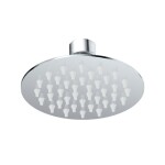 Mereo Talířová sprcha horní, Slim, kulatá, ø 100 mm, s kloubem, nerez CB485M