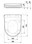 Laufen - Cleanet Riva WC sedátko, sklápění SoftClose, matná bílá H8916917570001