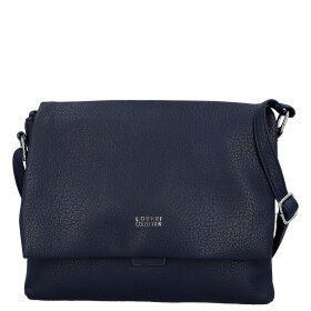 Stylová dámská koženková crossbody kabelka Mirabella, tmavě modrá