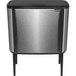 Brabantia Bo Touch Odpadkový koš 36 L matná stříbrná / 54 x 68 x 31.2 cm (315848)